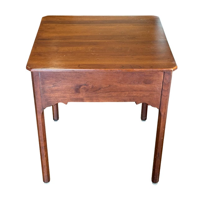 Traditional Pair of Vintage Lexington Bob Timberlake Solid Cherry Two-Drawer End Tables / Side Tables - 26"w X 17"d X 25"h For Sale - Image 3 of 18