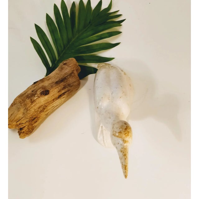 Mid 20th Century Mid Century Faux Stone Carved Bird For Sale - Image 5 of 7