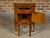 Neoclassical Walnut 19th Century Italian Demi-Lune Table with Banding and Fluted Legs For Sale - Image 3 of 12