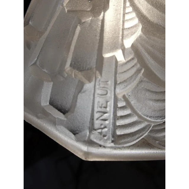 Art Deco Ceiling Lamp by André Nuet & Charles Schneider For Sale - Image 6 of 13