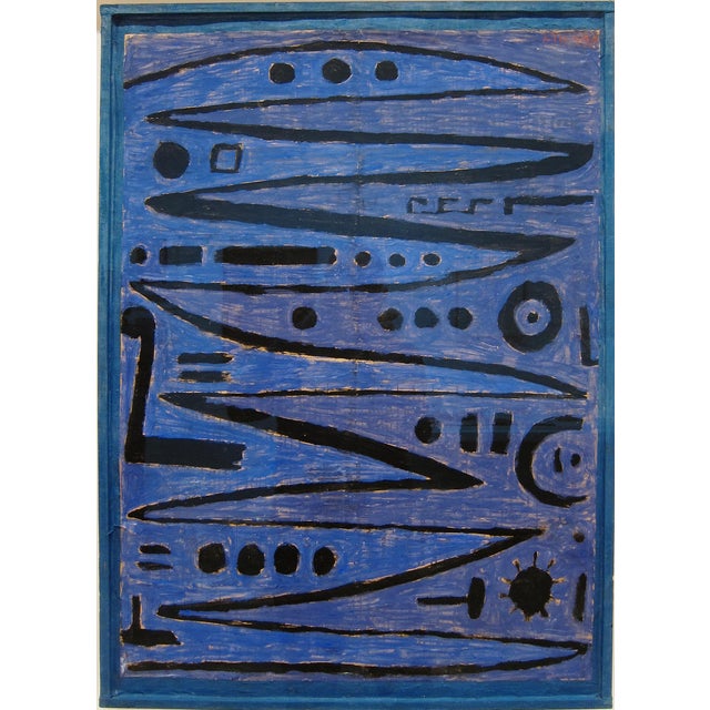 Paul Klee - Heroic Strokes of the Bow - Inspired Silk Hand Woven Area - Wall Rug 4′10″ × 6′7″ For Sale - Image 18 of 18