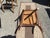 Textile Vintage Rush Seat Spindle Back Side Chairs Set of 3 For Sale - Image 7 of 10