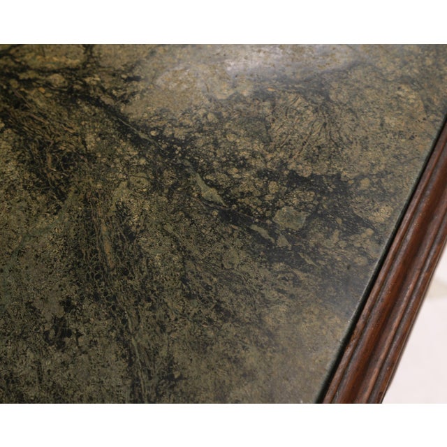 Small Early 19th Century Green Alps Marble, Mahogany and Gilt Console Table For Sale - Image 15 of 18