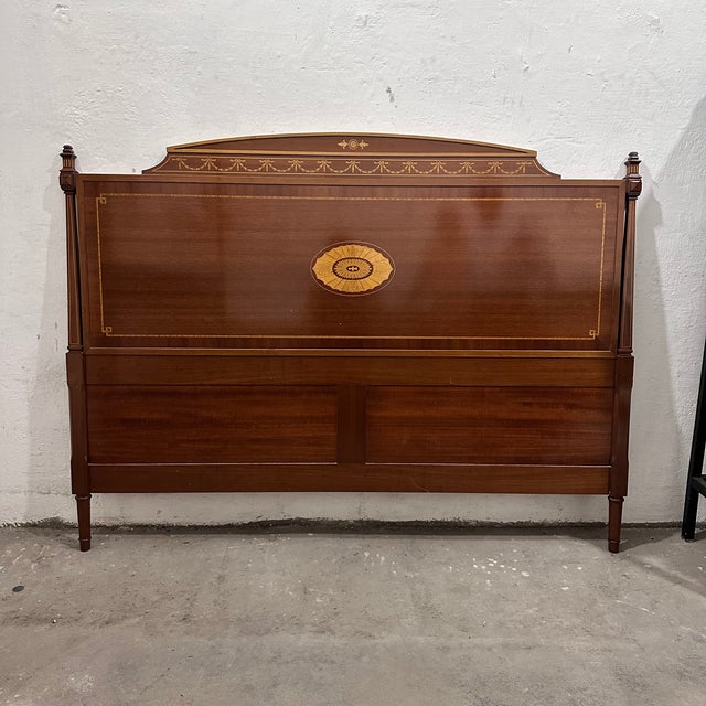 20th Century Edwardian Headboard in Wood, England, 1930s For Sale - Image 6 of 18