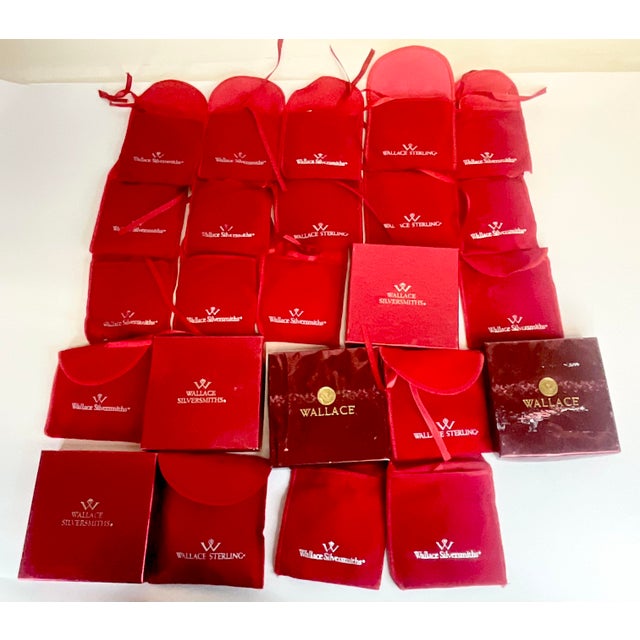 1989-2005 Vintage Baroque Hollywood Regency Wallace Sterling Christmas Ornament Collection - Set of 25 For Sale - Image 10 of 13