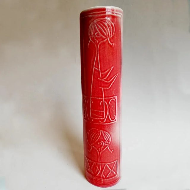 Ceramic Mid-Century Italian Ceramic Vase from A. M., 1950s For Sale - Image 7 of 8