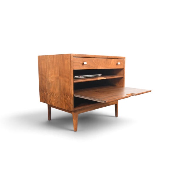 Mid 20th Century Attributed to Kipp Stewart for Drexel "Declaration" Magazine Side Table For Sale - Image 9 of 14