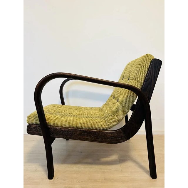 Mid-Century Modern Lounge Bentwood Armchair by Kropacek & Kozelka for Interior Prague, 1960s For Sale - Image 3 of 13