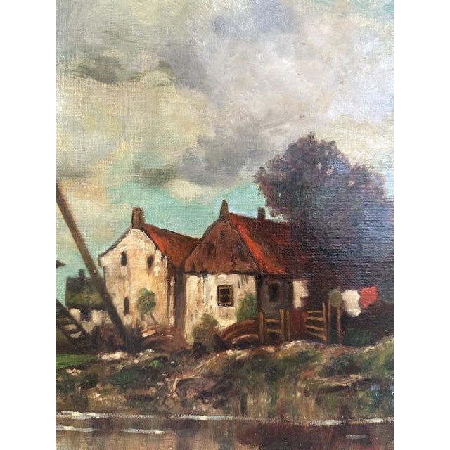 Antique Oil on Canvas For Sale - Image 4 of 5