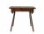 Antique, primitive hand made folk art bench. Hand carved with triangular raised pattern on all four sides.