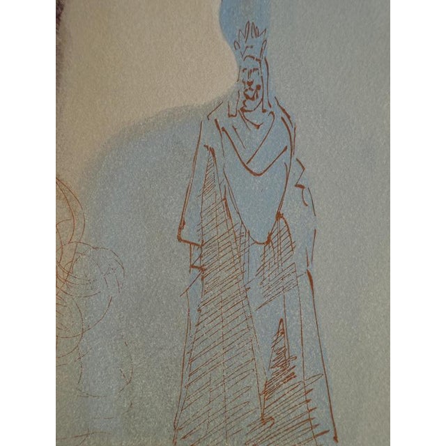 Modern Salvador Dali, The Ascension to Venus, Woodcut For Sale - Image 3 of 5