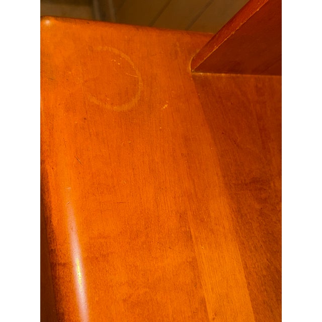 1950s Heywood Wakefield 13 Piece Dining Set- Original Finish- Dog Biscuit For Sale - Image 12 of 18