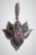 A magnificent pair of dangle earrings in a lotus flower motif with abalone petals surrounded by round, brilliant cut...