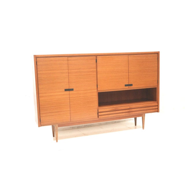 Large Vintage Highboard in Teak, 1960s, in Good conditions. Designed 1960 to 1969