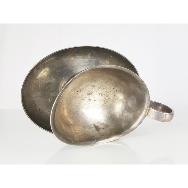 Silver-Plated Milk Jug and Gravy Boat by Gio Ponti for Calderoni, 1930s, Set of 2 For Sale - Image 9 of 14