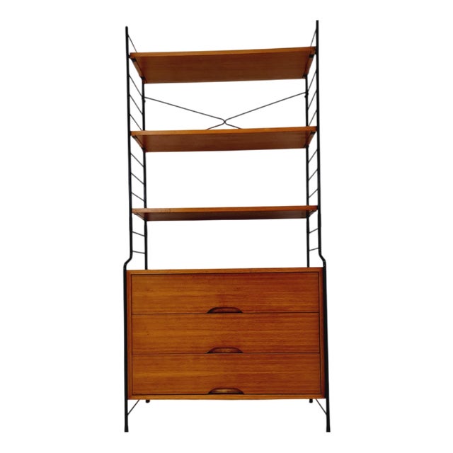 Bookcase with Cabinet in Teak from WHB Germany, 1950s For Sale