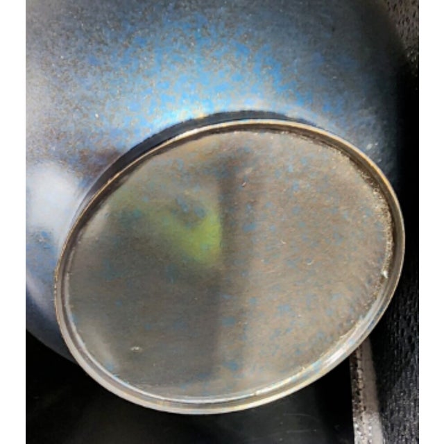 Beautiful, Elegant Vintage Japanese Houn-Style Takaoka Cast Bronze Vase For Sale - Image 11 of 11