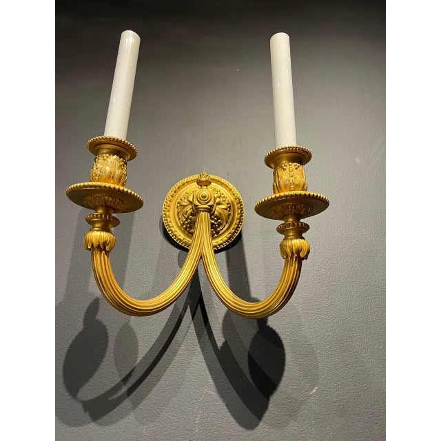 1920’s Caldwell Bronze Sconces - A Pair For Sale In New York - Image 6 of 8
