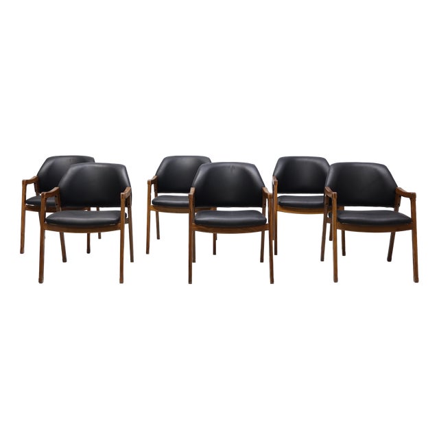 Armchairs by Ico Parisi for Fratelli Reguitti, Italy, 1959, Set of 6 For Sale