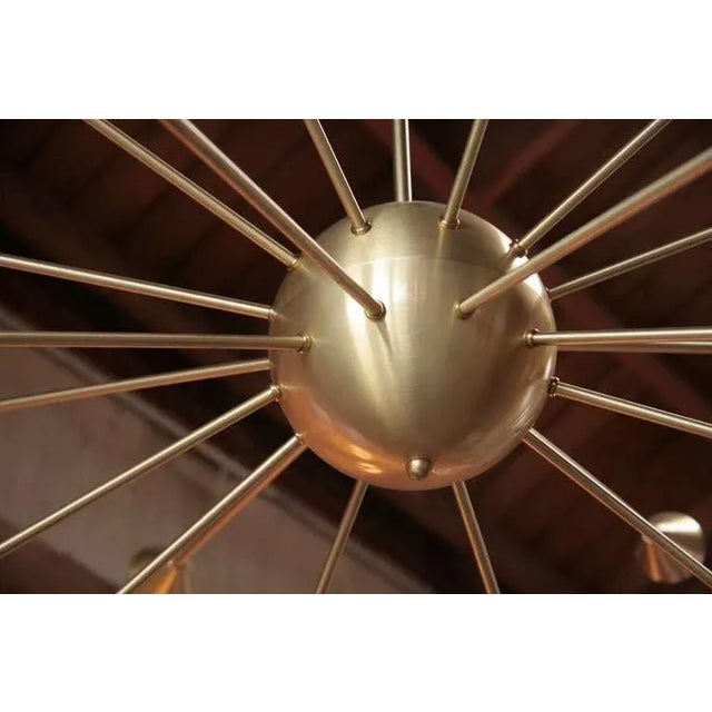 2000 - 2009 Brass Sputnik Chandelier With Twenty Arms For Sale - Image 5 of 9
