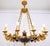Black Antique French Empire Style Gilt and Patina Bronze Chandelier, 1960s For Sale - Image 8 of 17