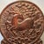 Vintage Bloodwood Round Table Screen, Hand Carved Plum Blossom Deer Relief, Chinoiserie Decor For Sale - Image 4 of 9