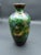 Japanese Antique Japanese Meiji Period Enameled Foil Butterfly Chrysanthemum Cloisonne Brass Vase 1800s For Sale - Image 3 of 4