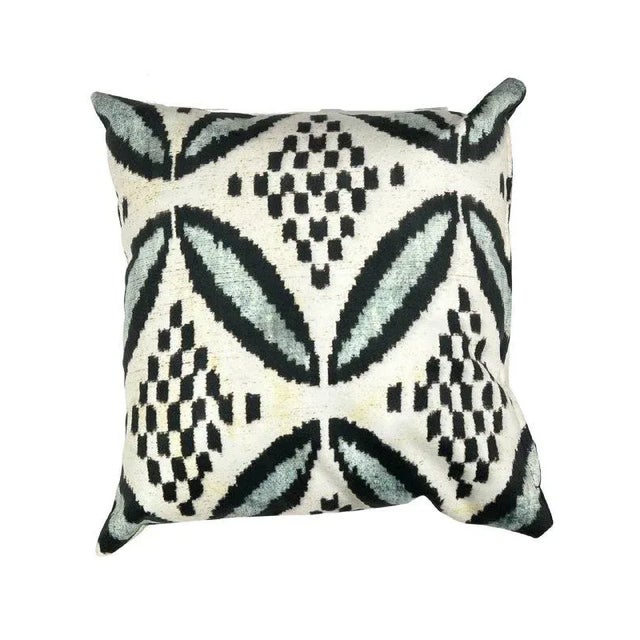 Modern Double Sided Multi Color Turkish Style Ikat Pillow For Sale - Image 3 of 3