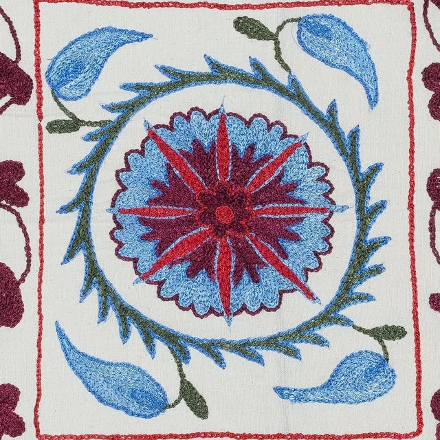 New Hand-Embroidered 100% Cotton Cushion Cover – Authentic Uzbek Textile Art Bring a touch of Central Asian heritage to...