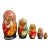 Hand Painted Byzantine Orthodox Icons Nesting Dolls - Set of 5 For Sale