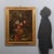 Oil on canvas. Central Italian School, 18th century. An amphora vase contains a composition of variegated flowers, with...
