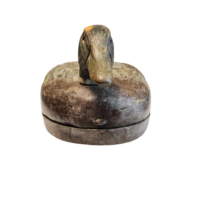 Traditional Antique Swivel Head Mallard Decoy For Sale - Image 3 of 7
