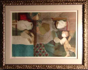 Sunol Alvar "Maternite" Hand Signed W/Custom Frame Lithograph on Paper