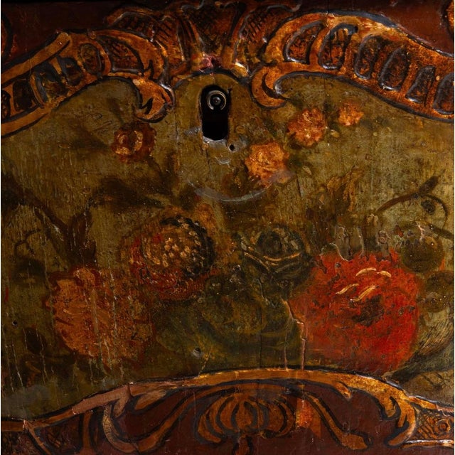 Wood 18th Century Italian Painted Bombe Commode Ca. 1770 For Sale - Image 7 of 12
