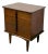 United Furniture MCM Nightstand Intricate Wood Pulls Vintage Bedside Table For Sale