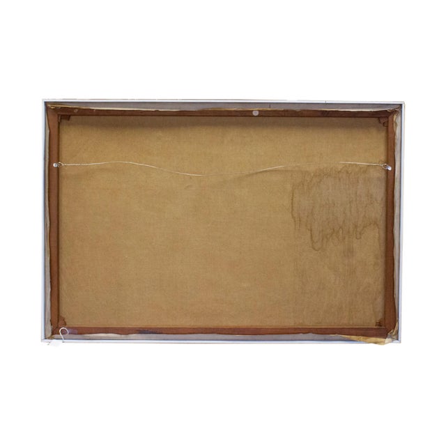 Blue “The Angel” Oil on Canvas Abstract Painting by Martin Friedman For Sale - Image 8 of 10