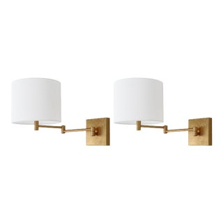 12-Inch H Wall Sconce - Gold For Sale