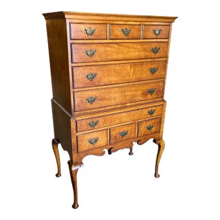 Baker Furniture Highboy Chest on Chest For Sale