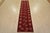 Tribal Turkmen Runner 2’5” X 9’6” Red Wool Vintage Tribal Hand-Knotted Oriental Rug For Sale - Image 3 of 12