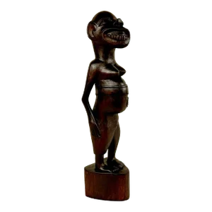 Vintage Indonesian Teak Carved Fertility Figural Sculpture
