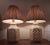 Lattice Cutout Glow Lamps Grass Cloth Shade For Sale - Image 10 of 12