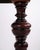 Brown Wall or Console Table in Mahogany with Carved Round Legs, 1880s For Sale - Image 8 of 10