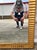 Gold Large Vintage Beveled Gold Solid Wood Full Length Mirror For Sale - Image 8 of 12