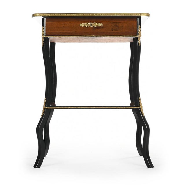 Napoleon III sewing table bought by Julien Cohen during the Affair Conclue television show. This piece is designed in the...