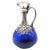 Vintage Israeli Blown Glass & Sterling Silver Carafe Pitcher For Sale - Image 4 of 11