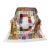Granny Square Cotton Cottagecore Rainbow Afghan For Sale