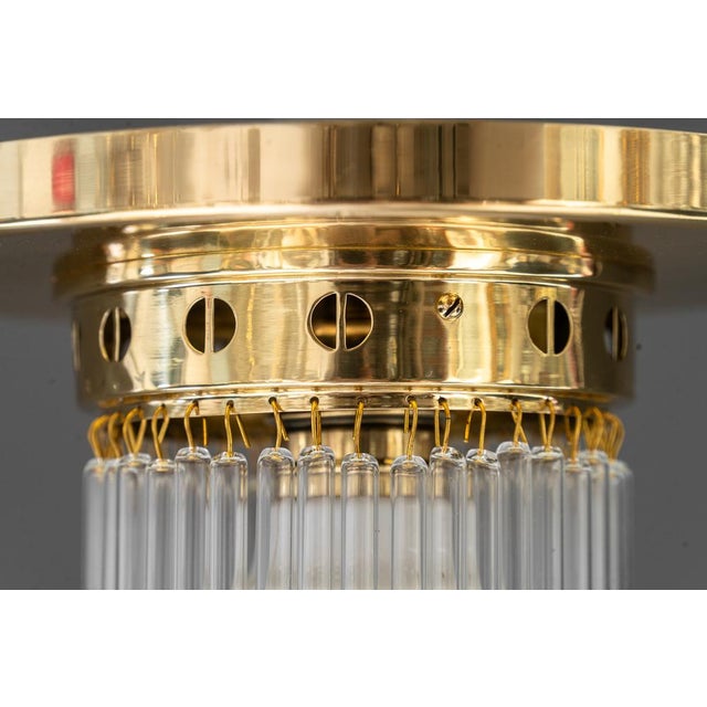 Art Deco Ceiling Lamps with Glass Sticks, 1920s, Set of 2 For Sale - Image 12 of 14