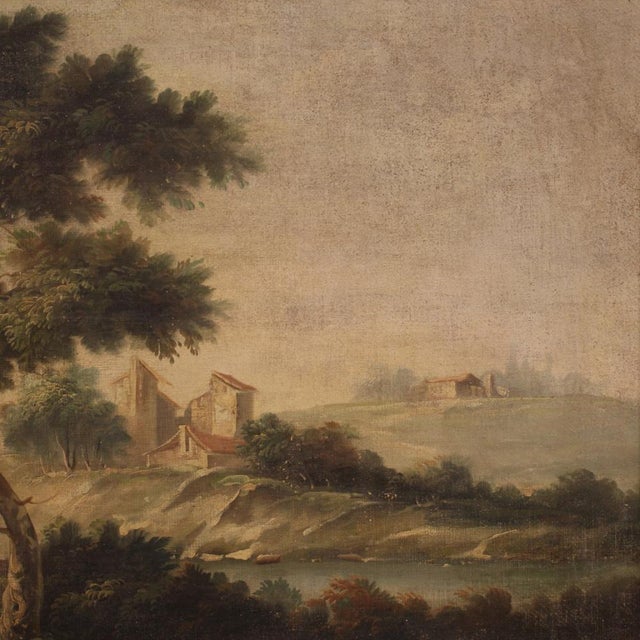 Rustic Landscape, Mid-20th Century, Oil on Canvas, Framed For Sale - Image 7 of 16