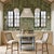 Farmhouse Butcher Block Kitchen Island - Rustic Oak Finish For Sale - Image 10 of 11