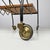 Mid-Century Modern Italian Wood and Black Metal Trolley with Brass Wheels, 1960s For Sale - Image 16 of 17